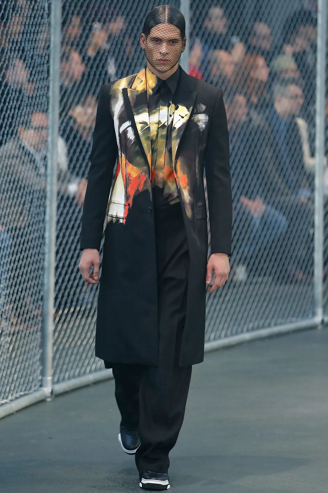 Givenchy Black Abstract Brushstroke Oversized T-Shirt Size US XS / EU 42 / 0 - 7 Thumbnail