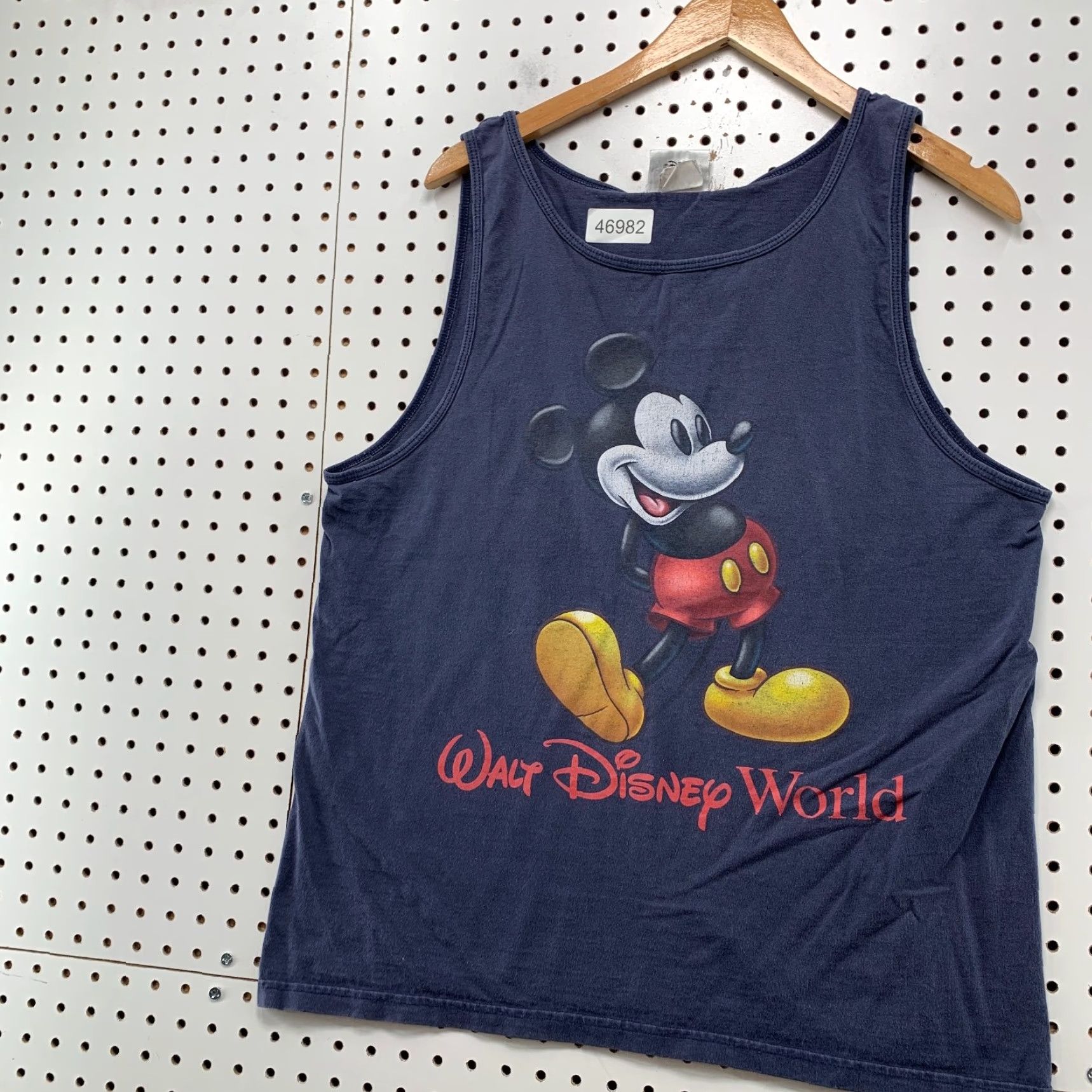 Disney VINTAGE Walt Disney Mikey Mouse Tank Shirt Mens Medium Blue Sleeveless 90s USA Size US M / EU 48-50 / 2 - 3 Thumbnail