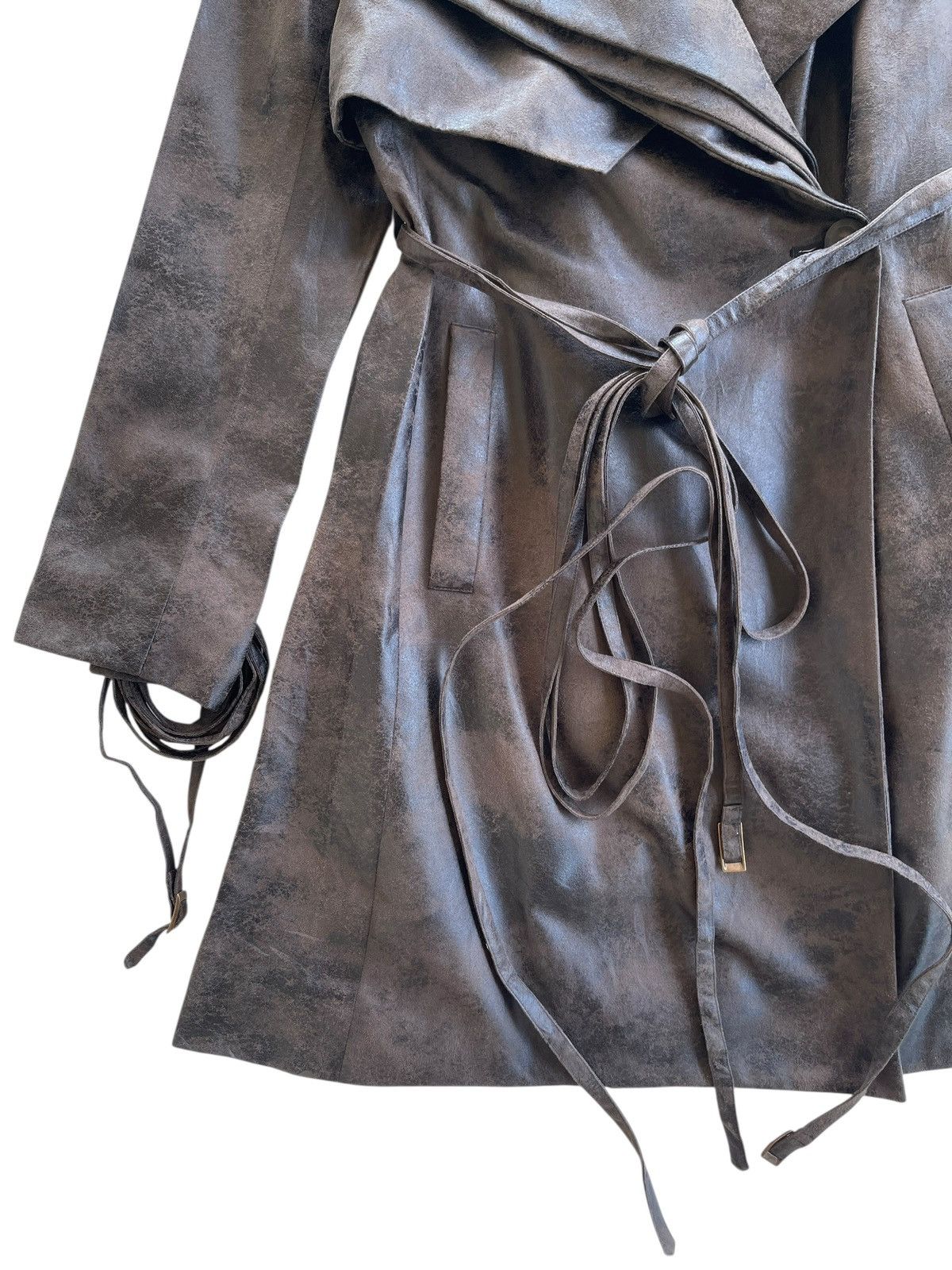 Japanese Brand Luxury Anndrhomme Moleskine Trench Coat Size S / US 4 / IT 40 - 13 Thumbnail