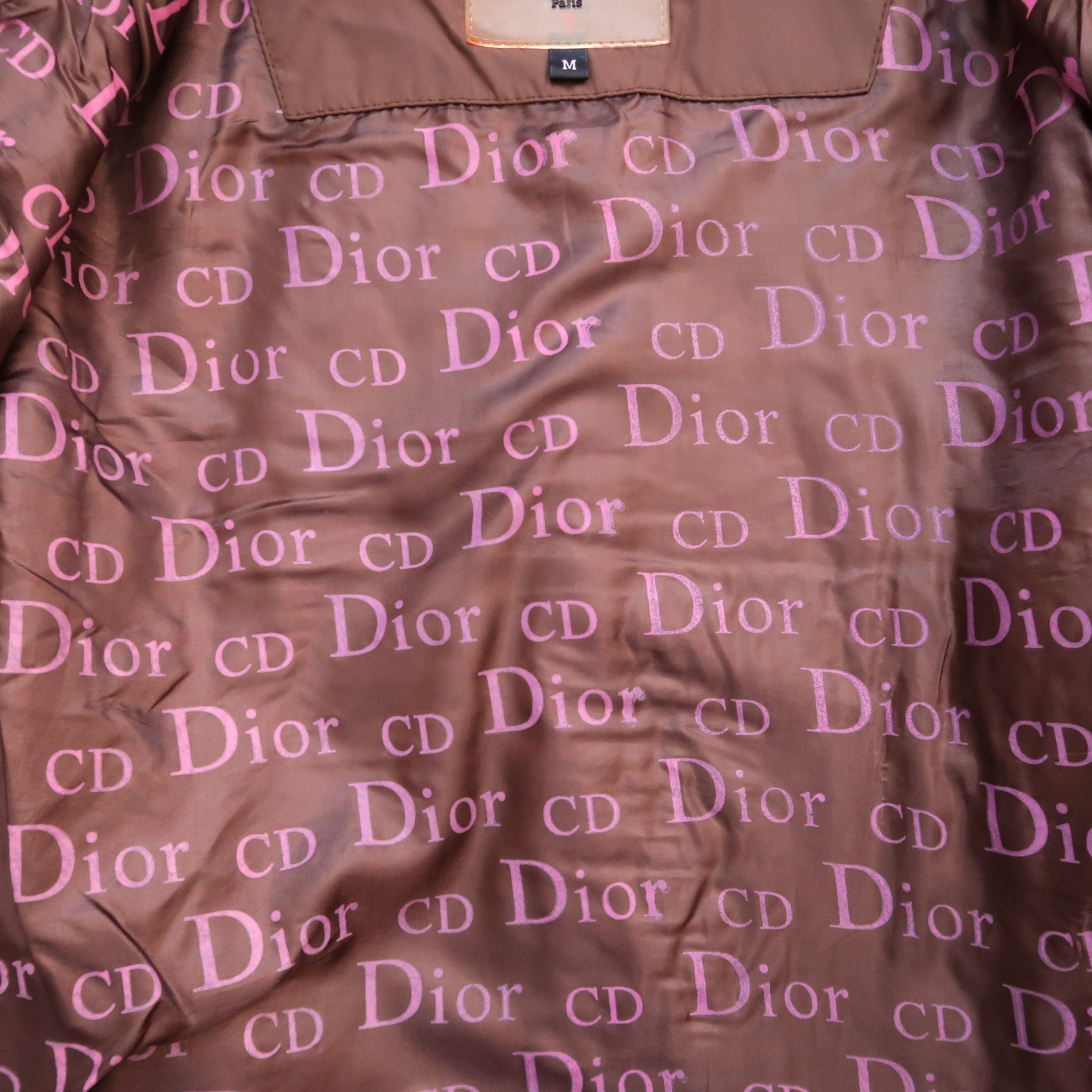 Christian Dior Monsieur Christian Dior Jacquard Oblique Puffer Fur Jacket Size M / US 6-8 / IT 42-44 - 14 Thumbnail