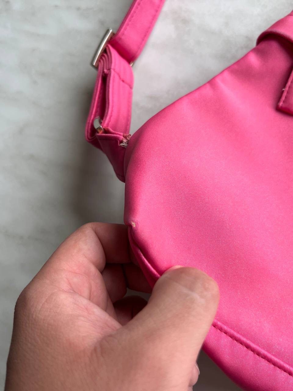 Christian Dior Monsieur × Dior × Vintage Vintage Christian Dior Parfums Saddle Bag Sling Sparkle Pink Size ONE SIZE - 6 Thumbnail