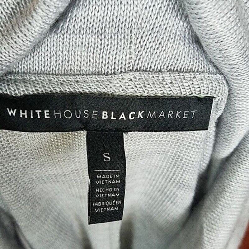 White House Black Market White House Black Market Sweater Women S Gray Cowl Wool Size S / US 4 / IT 40 - 6 Thumbnail