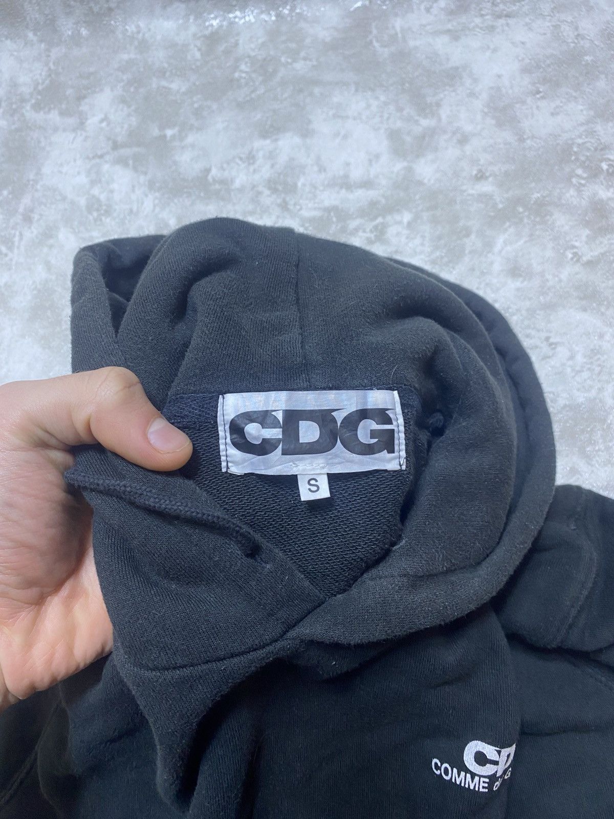 Comme des Garcons Hype Designer CDG Comme des Garçons Logo Black Hoodie Size US S / EU 44-46 / 1 - 3 Thumbnail