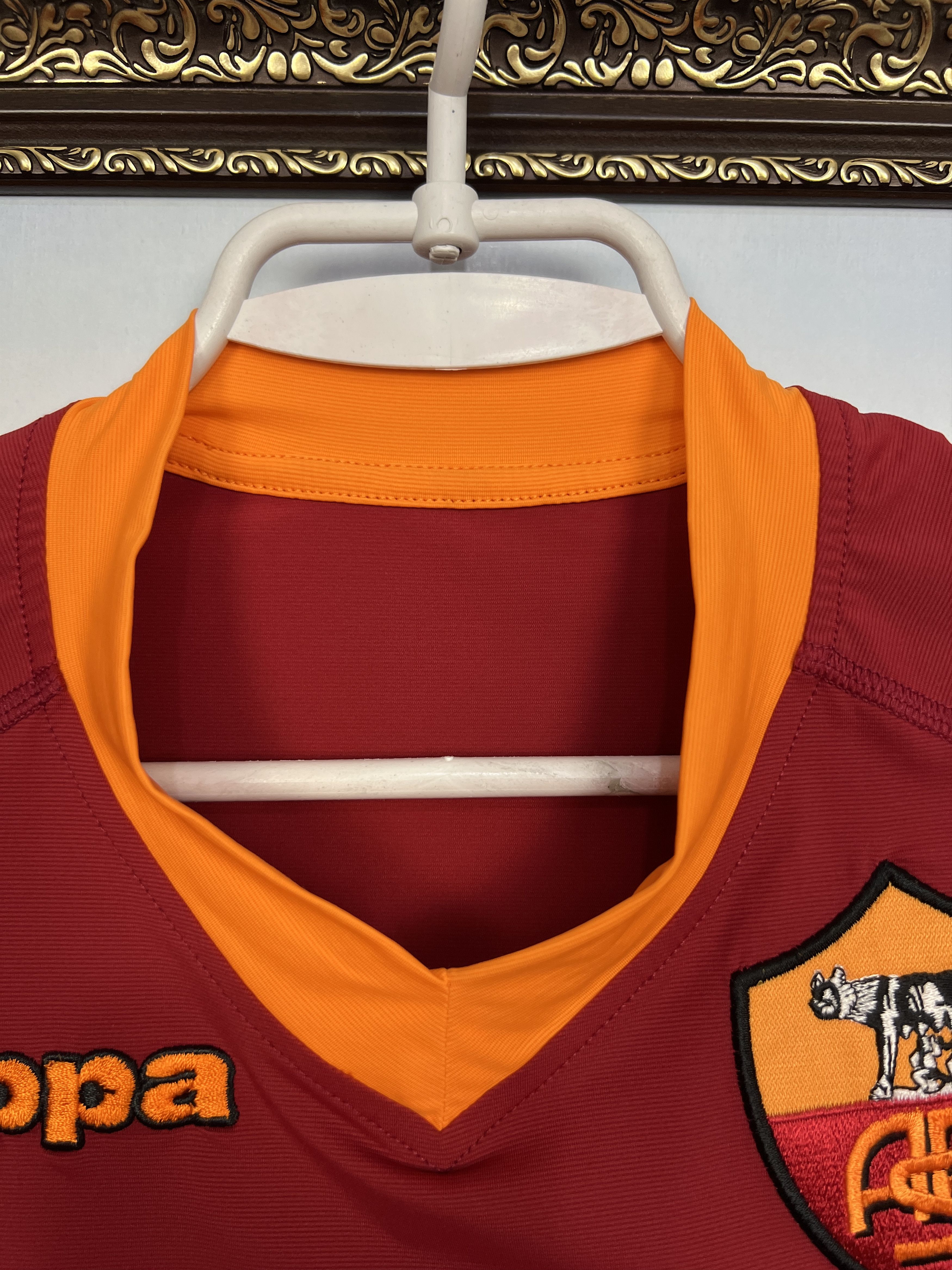 Kappa Roma Home football shirt 2009 Soccer Kappa Maglia Mens Size US XS / EU 42 / 0 - 8 Thumbnail