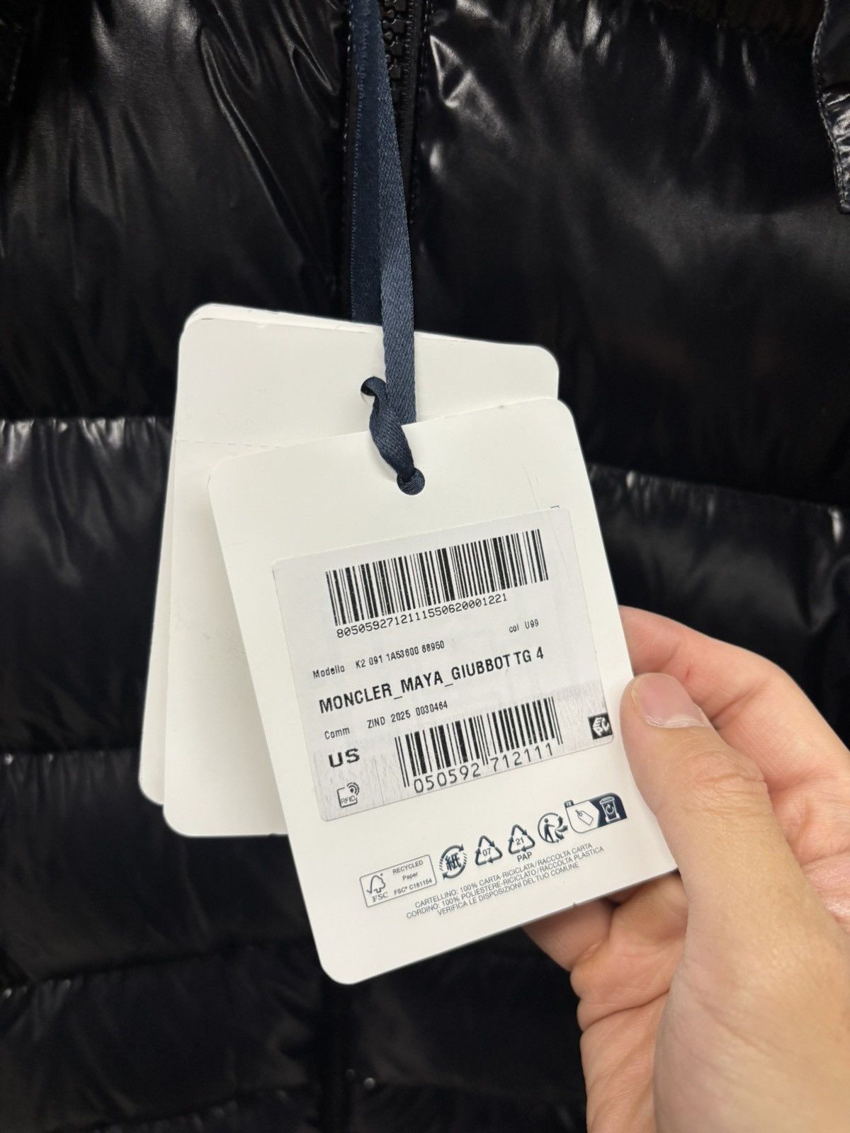 Moncler Moncler Maya Giubbotto black jacket new size 4 Size US L / EU 52-54 / 3 - 5 Thumbnail