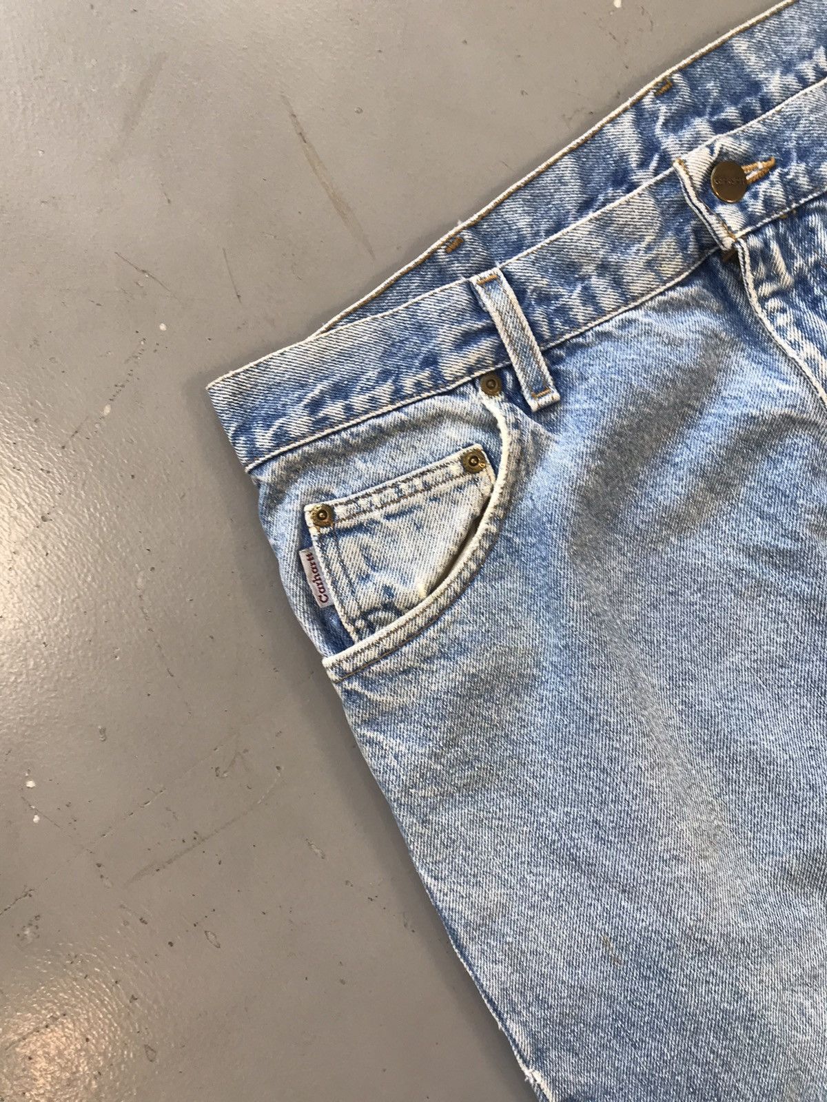 Carhartt × Vintage Vintage Carhartt B17 DST carpenter denim Size US 38 / EU 54 - 5 Thumbnail