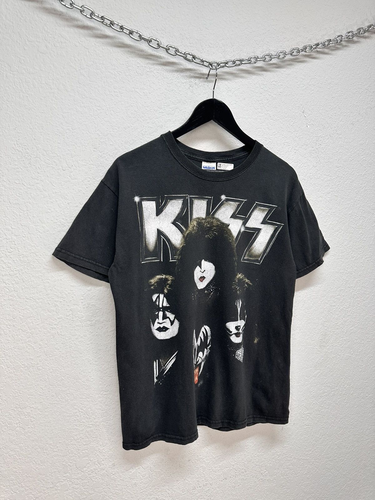 KISS Vintage Merch Kiss T-shirt Faded Punk Rock Band tee Opium Size US M / EU 48-50 / 2 - 2 Thumbnail