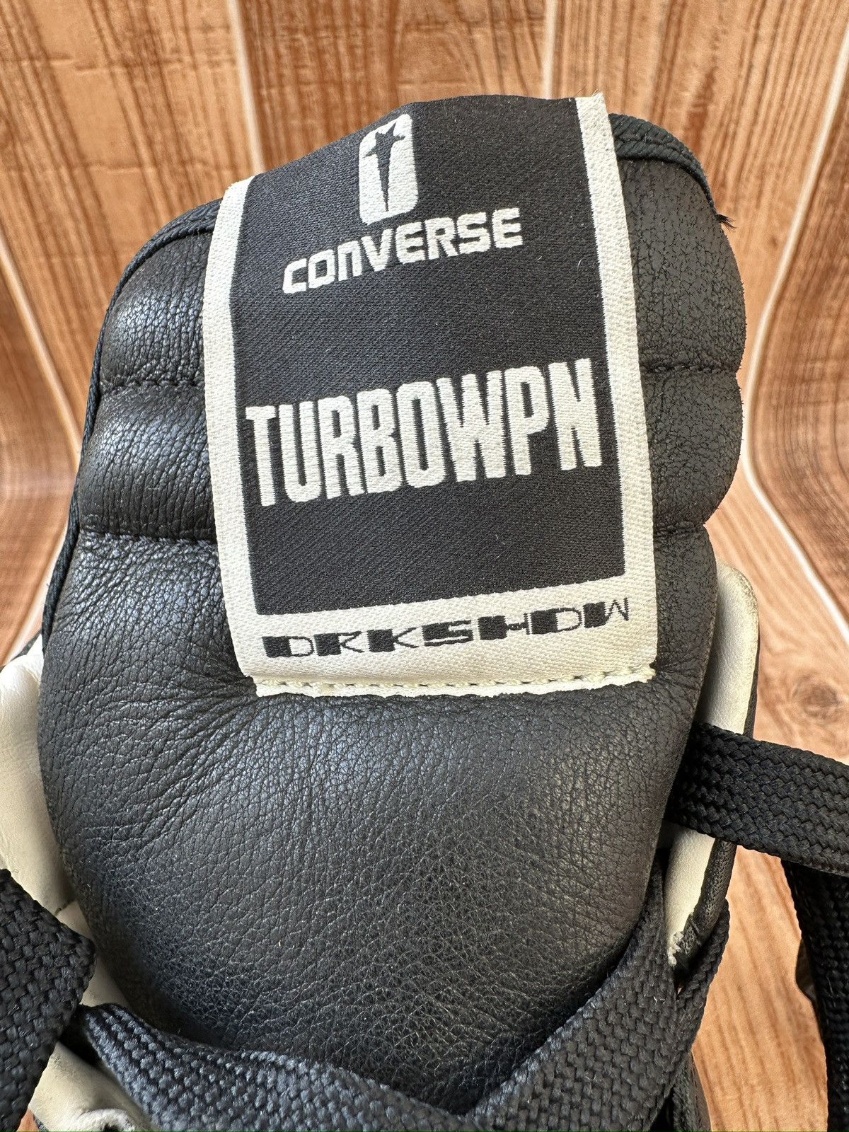 Converse × Rick Owens Drkshdw Rick Owens DRKSHDW TURBOWPN Mid Black Cloud Cream Size US 12 / EU 45 - 13 Thumbnail