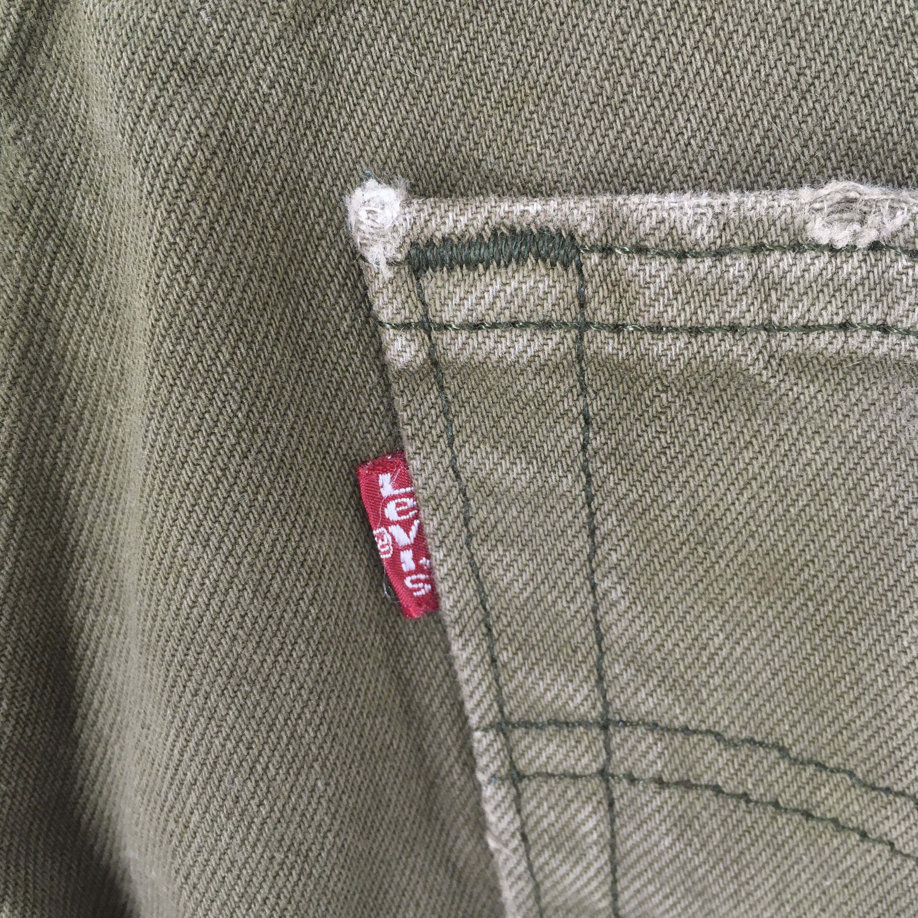 Levi's Size 29x30.5 Vintage 90s Levi's 501 Straight Cut Jeans S1512 Size US 29 - 11 Thumbnail