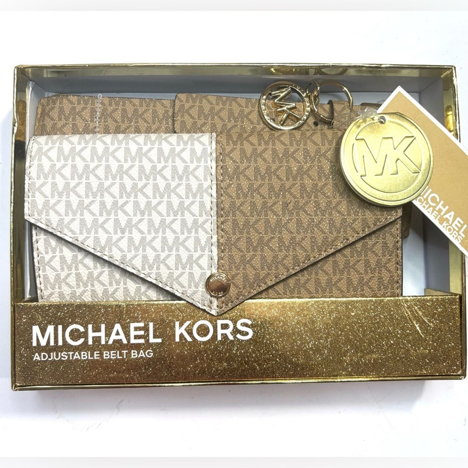 Michael Kors MICHAEL KORS Split Colorblock Envelope Adjustable Belt Bag Size ONE SIZE - 1 Thumbnail