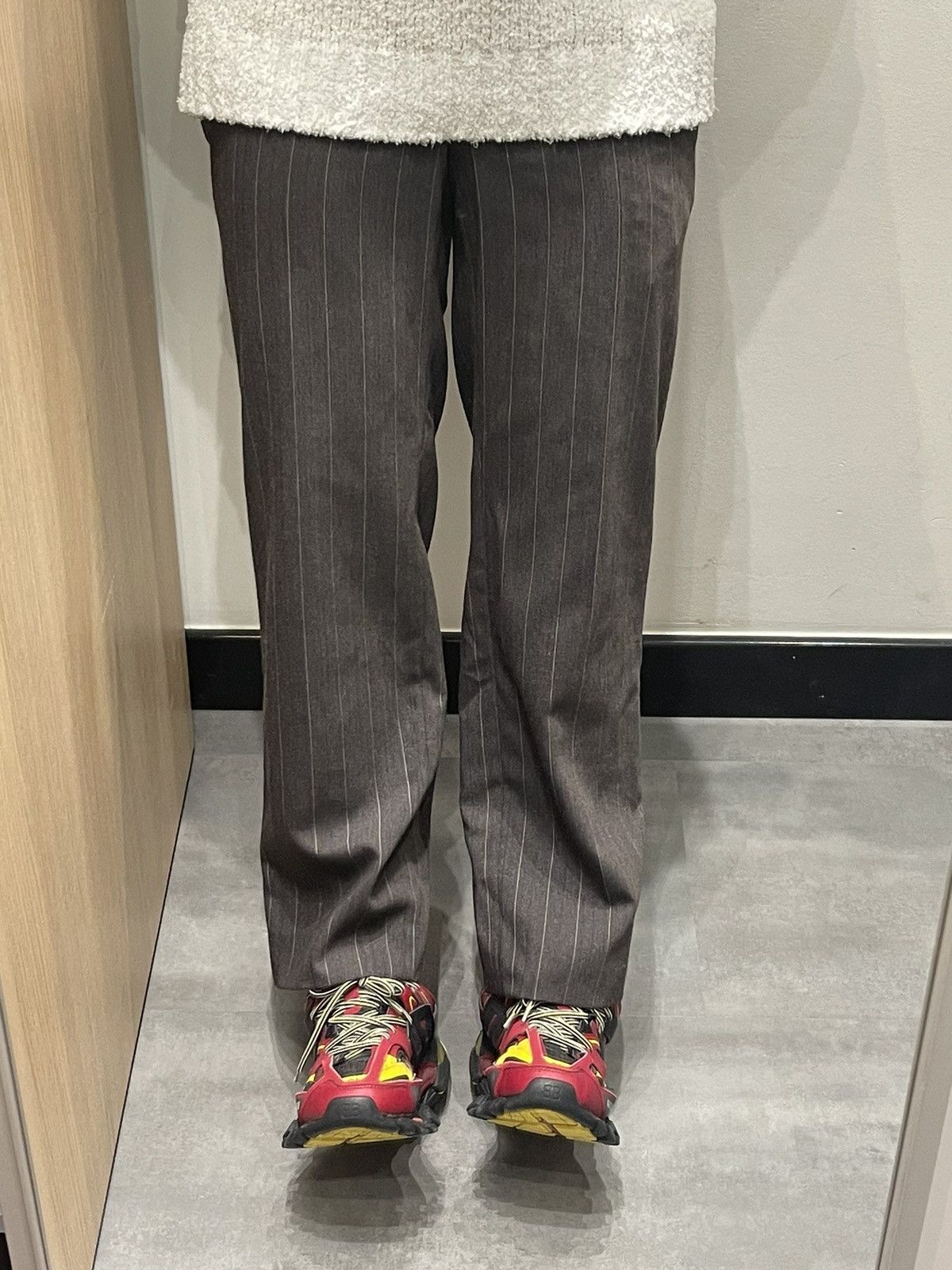 Dolce & Gabbana Dolce & Gabbana Wool Stripped Grey Brown Causal Pants Size US 32 / EU 48 - 3 Thumbnail