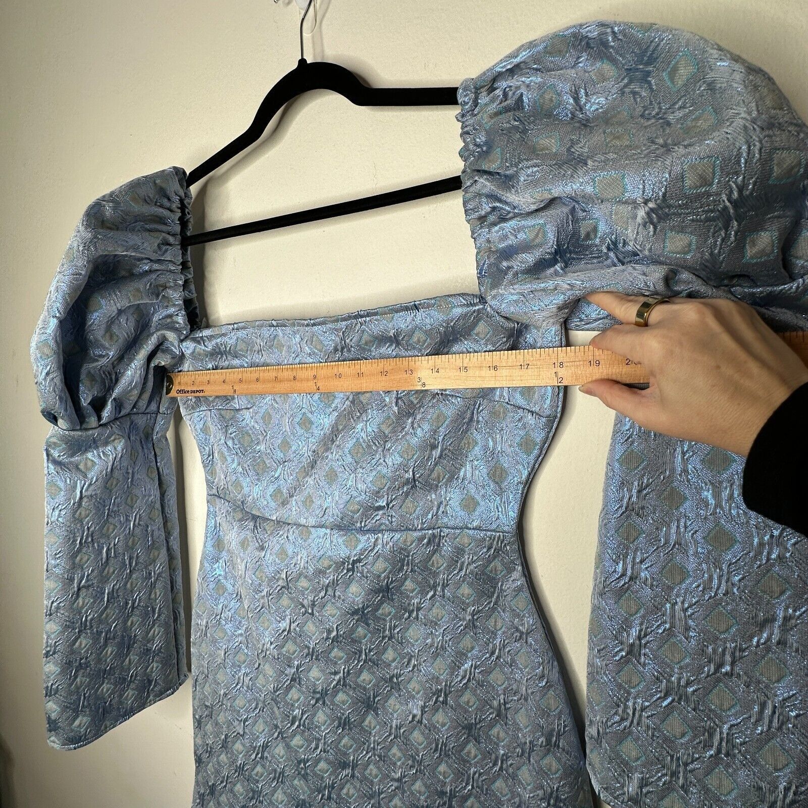 Other Olivia Rose Blue Ophelia Diamond Square Neck Mini XL Size XL / US 12-14 / IT 48-50 - 12 Thumbnail