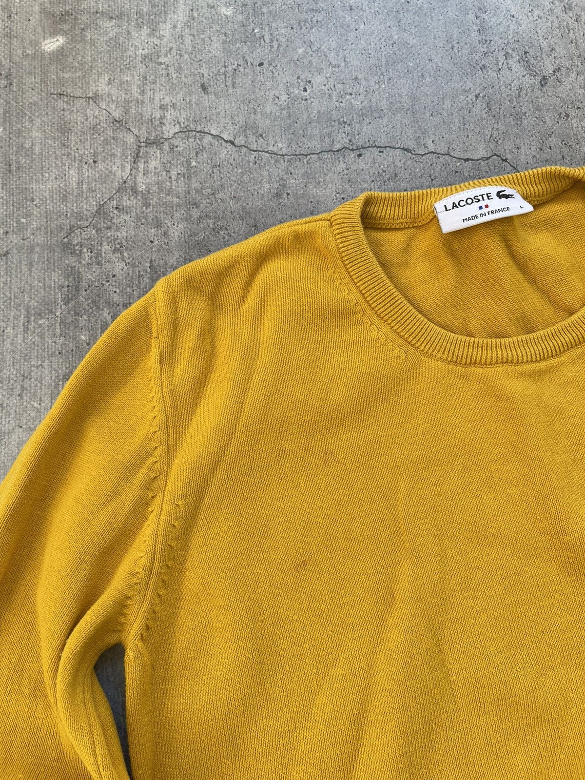 Lacoste × Vintage Lacoste vintage sweater striped long sleeve sweatshirt Size US L / EU 52-54 / 3 - 4 Thumbnail