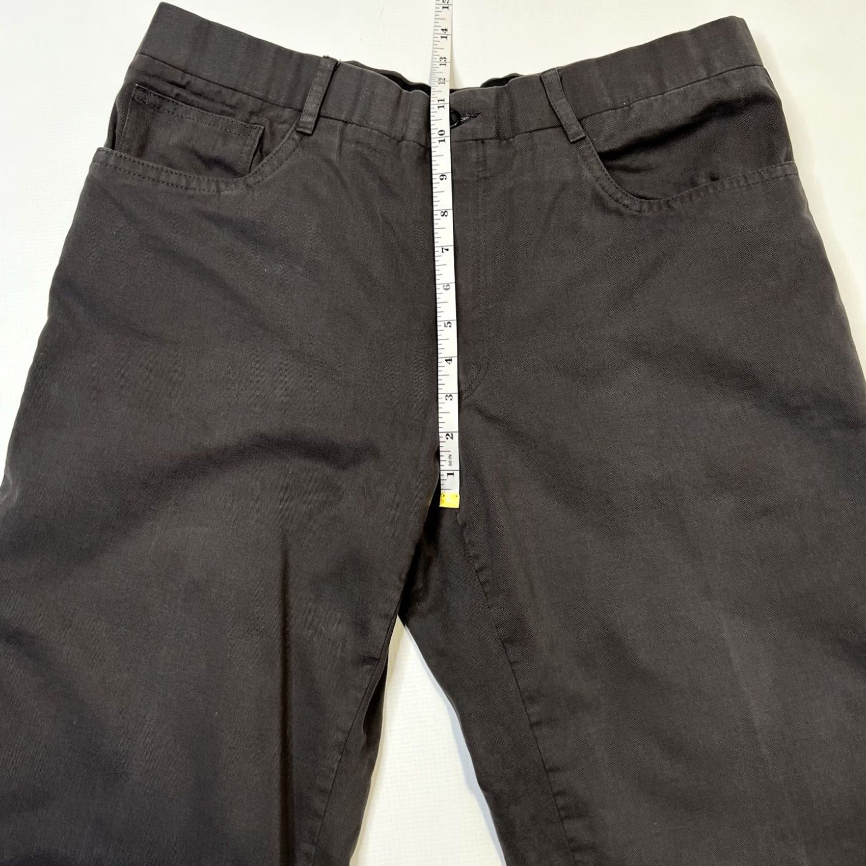 Vintage David August Mens Gray Chino Pants Size 32X30 Flat Front - Premium Cotton Khaki Size US 32 / EU 48 - 4 Thumbnail