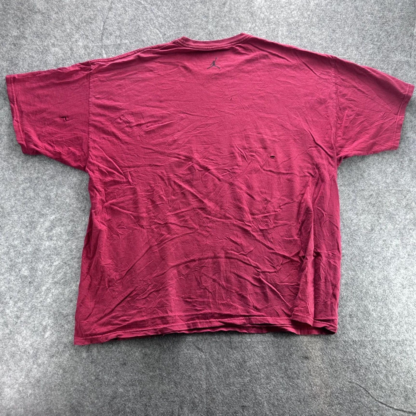 Jordan Brand Jordan Jumpman 23 Shirt Mens XL Burgundy Graphic Tee Short Sleeve Nike Size US XXL / EU 58 / 5 - 7 Thumbnail