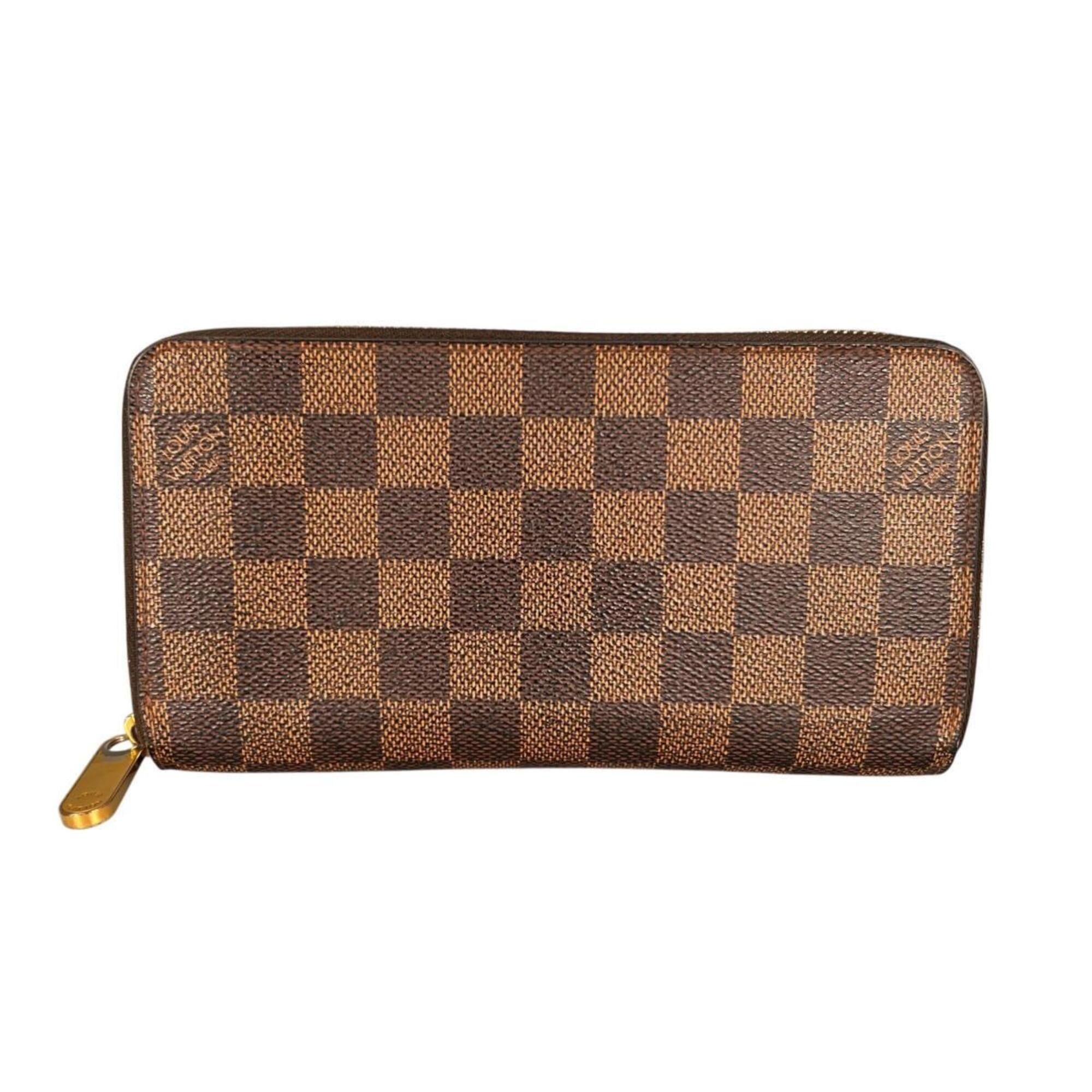 Louis Vuitton Louis Vuitton Zippy Wallet Damier Canvas Long N41661 Brown Size ONE SIZE - 1 Thumbnail