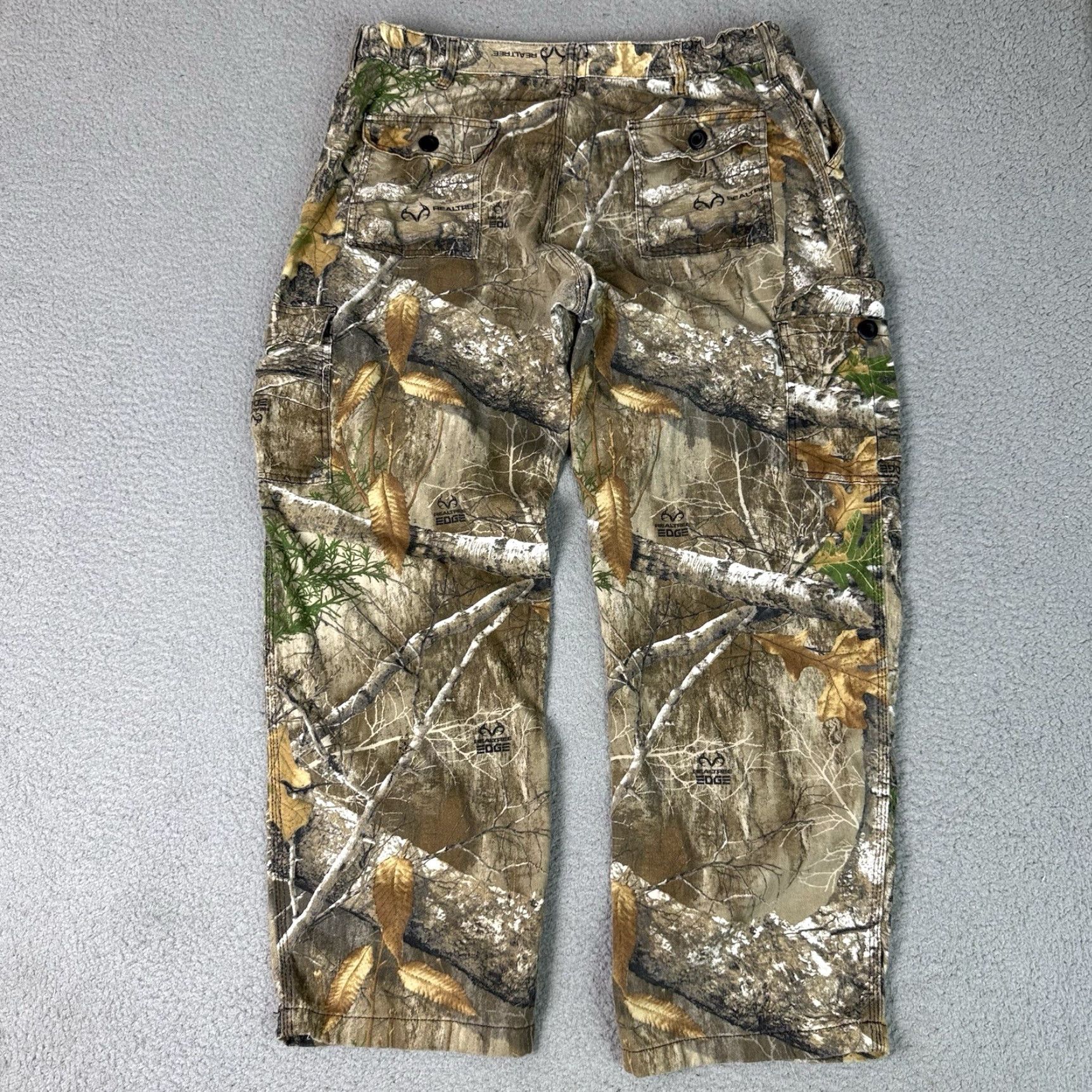 Realtree Realtree Sweatpants Mens Adult XL Green Camouflage Fleece Cotton Blend Straight Leg Cargo Size US 36 / EU 52 - 6 Thumbnail
