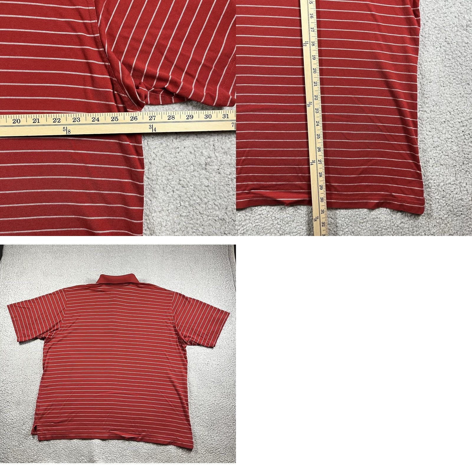 Vintage Bobby Jones Polo Mens XL Red Striped Pine Valley Golf Club Classic Preppy Golf Size US XL / EU 56 / 4 - 8 Thumbnail