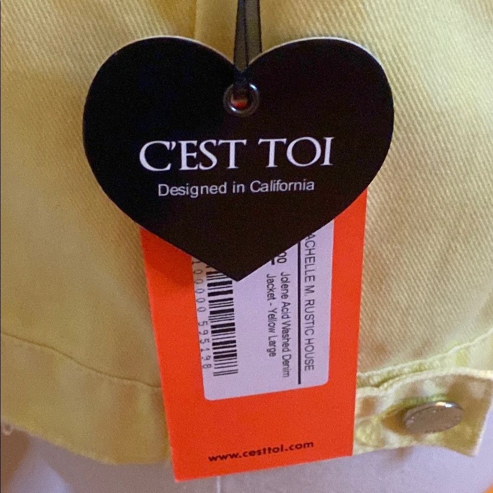 Other C’est Toi Yellow Denim Jacket – NWT – Size Large Size L / US 10 / IT 46 - 9 Thumbnail