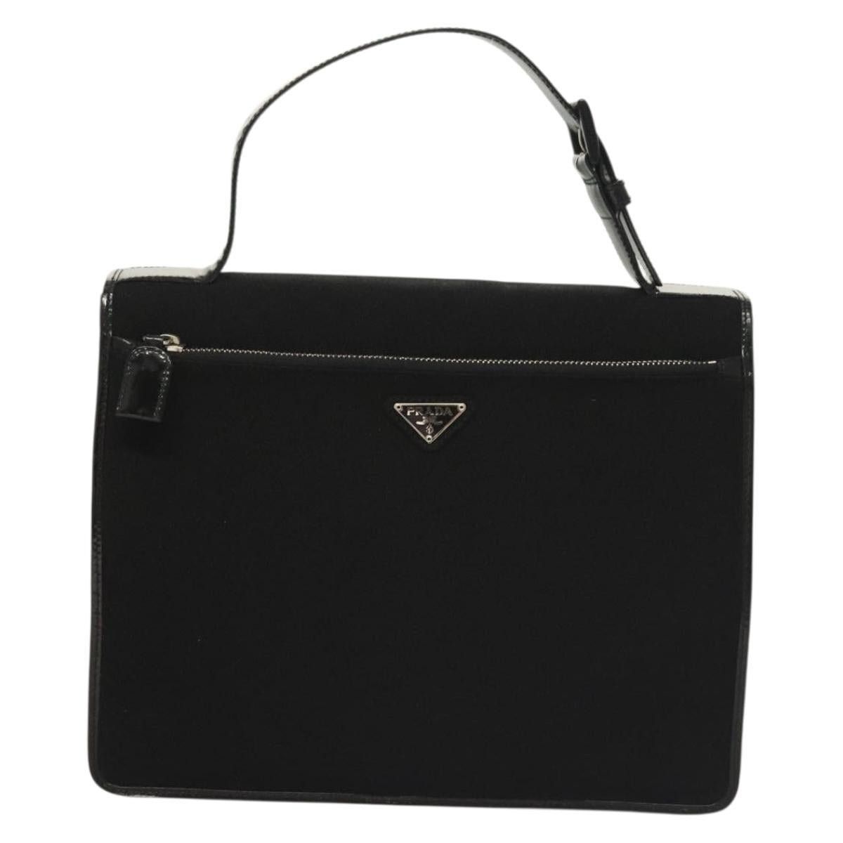 Prada PRADA Hand Bag Canvas Black Silver Size ONE SIZE - 2 Thumbnail