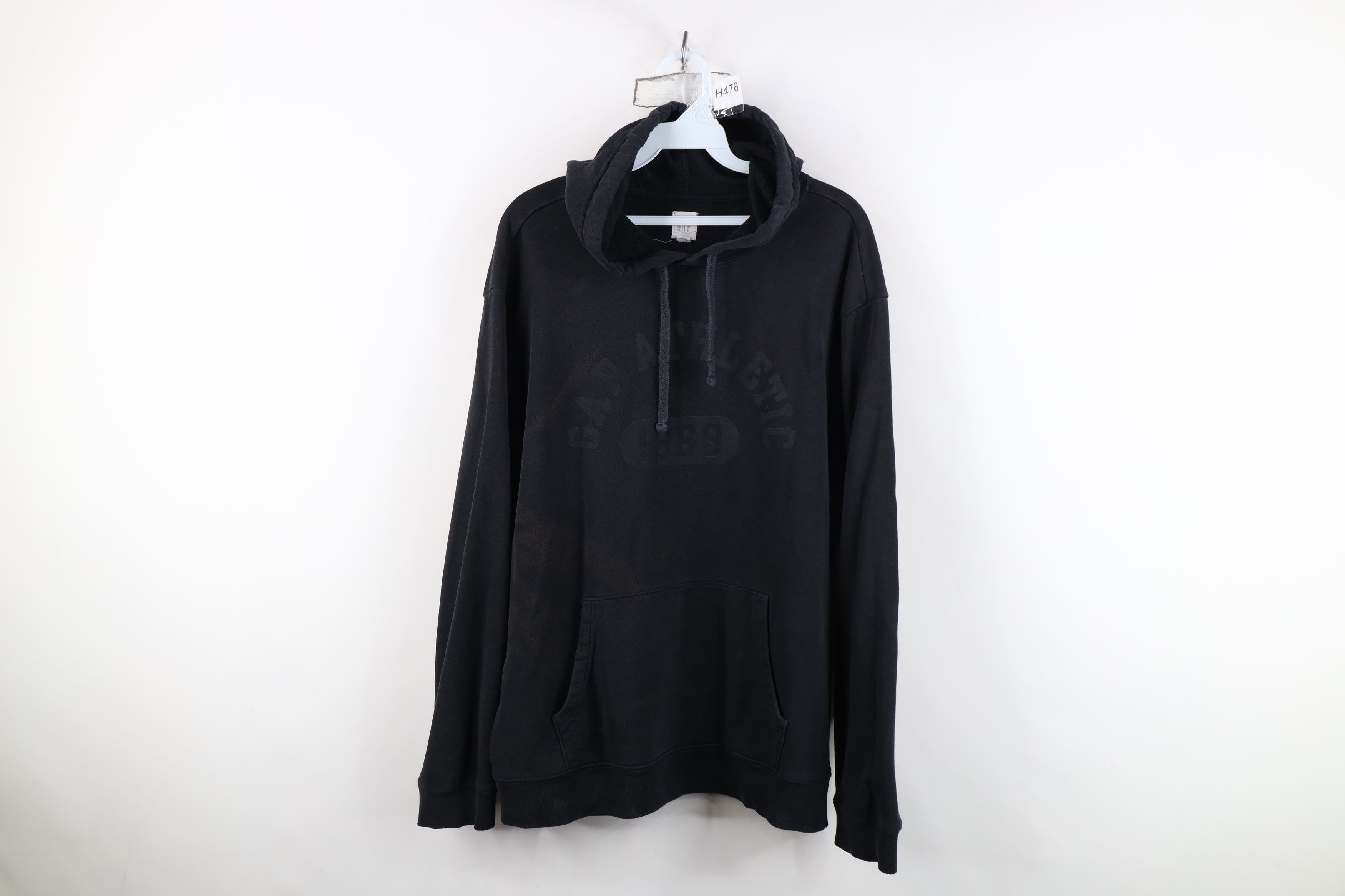Gap Vintage Y2K Gap Athletic Spell Out Hoodie Sweatshirt Black Size US L / EU 52-54 / 3 - 1 Thumbnail