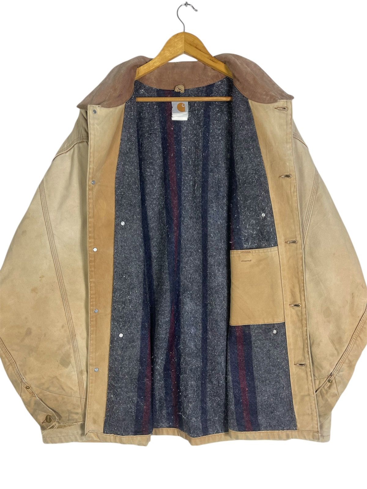 Carhartt VINTAGE Carhartt Chore Jacket Blanket Lined Faded Distressed Size US XXL / EU 58 / 5 - 4 Thumbnail