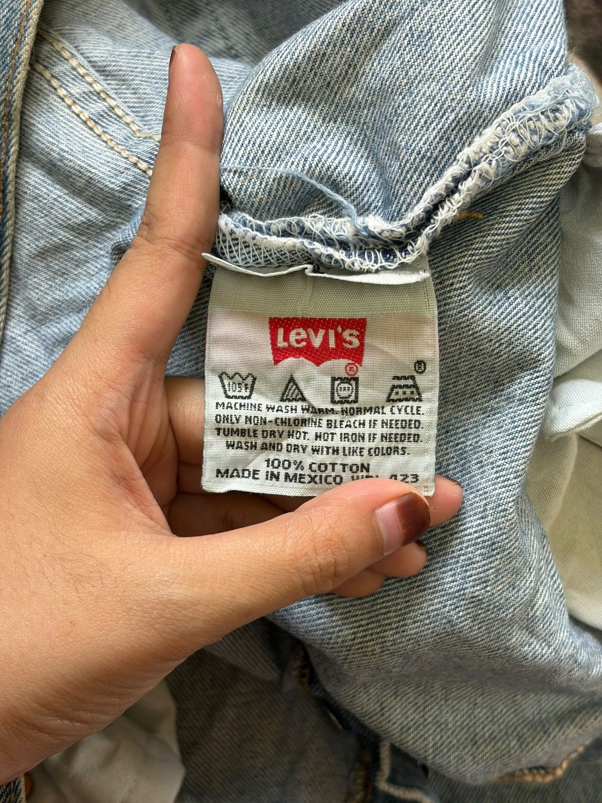 Levi's Vintage 90s Levis 501 Mud Wash Loose Jeans Size 32" / US 10 / IT 46 - 5 Thumbnail
