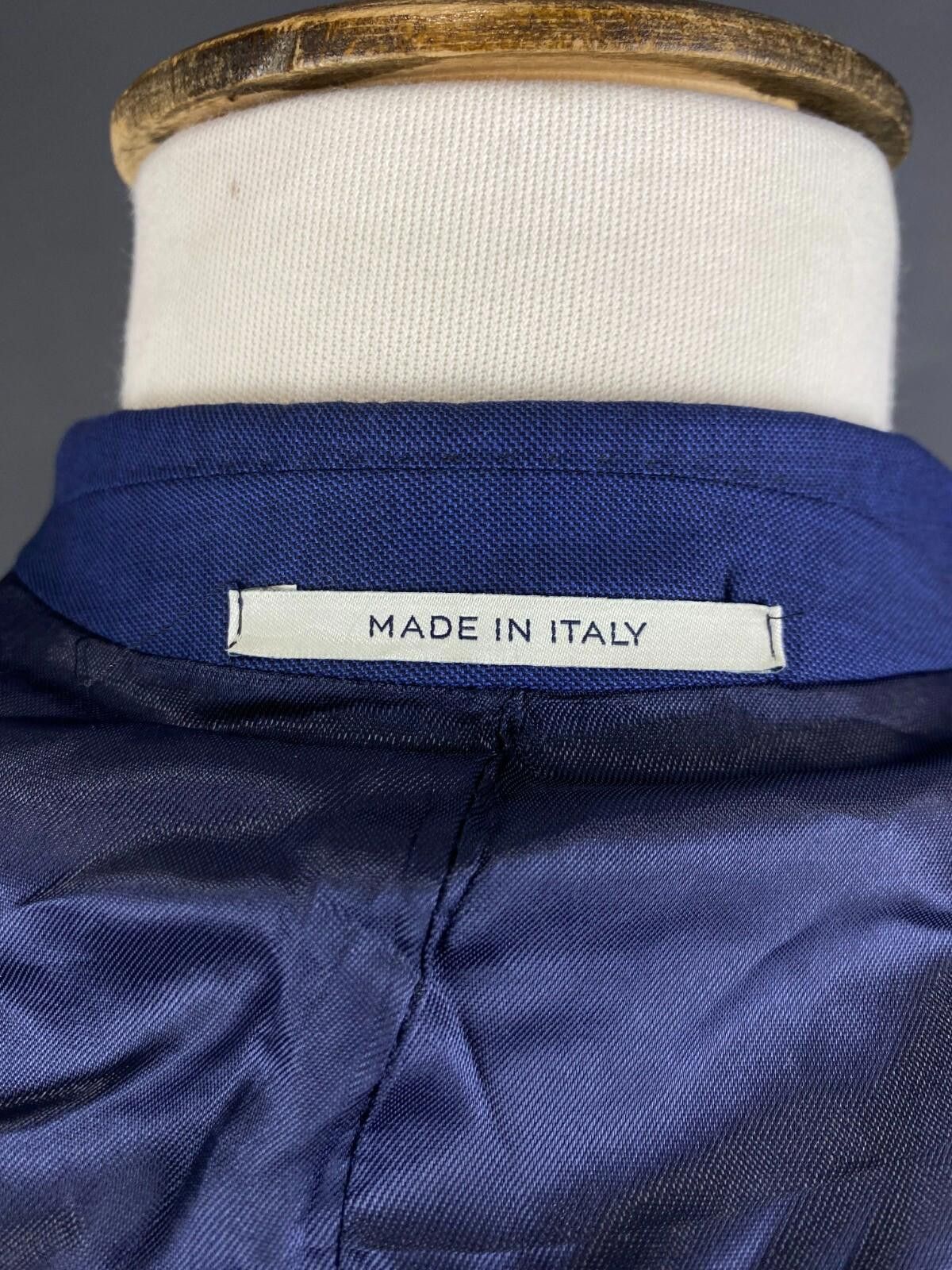 Designer Boggi Milano Icons Blue Wool Two Button Size EU 48 US 38 M Size 40R - 10 Thumbnail