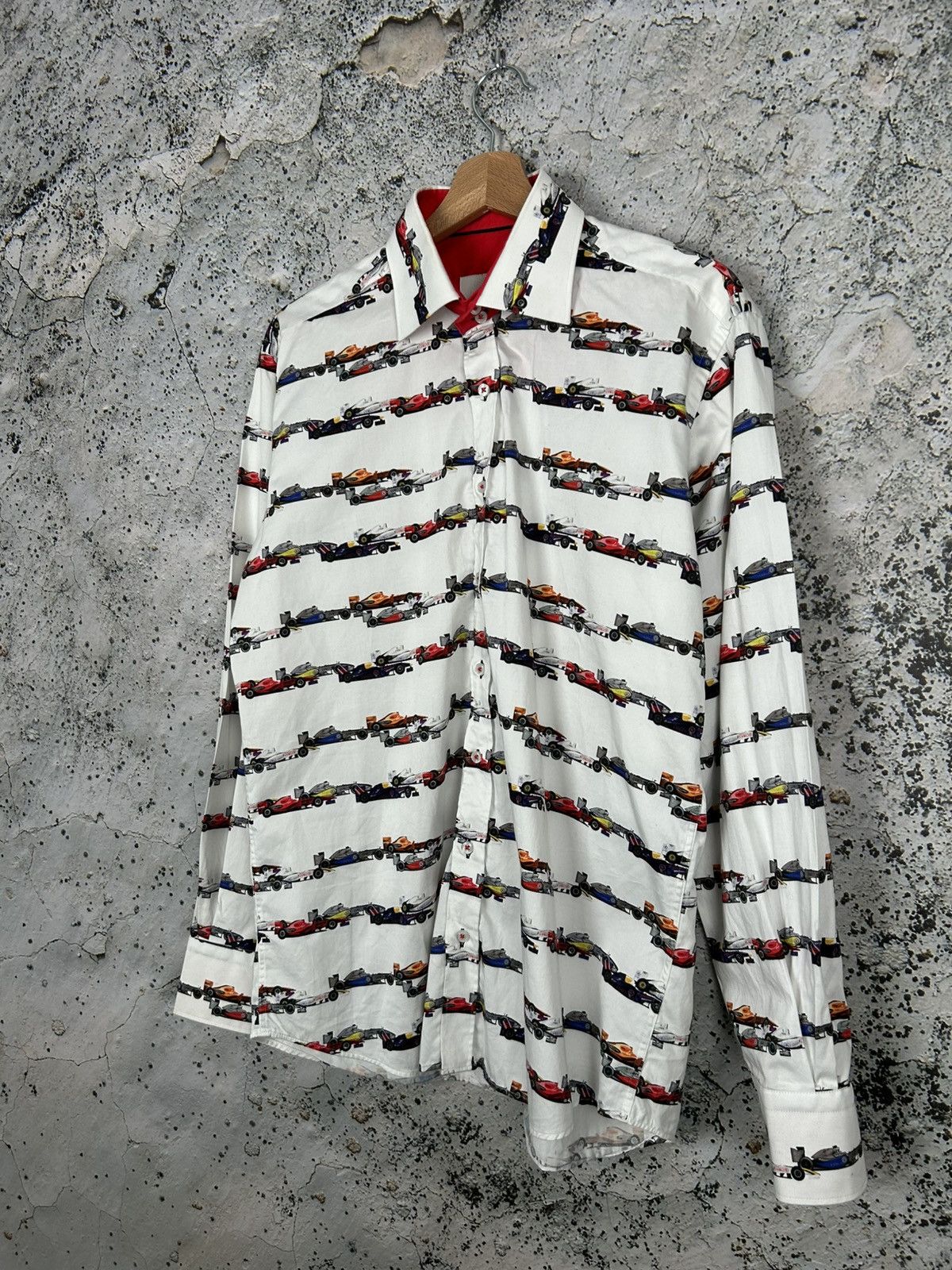 Formula 1 Vintage F1 Racing Shirt Motorsport BMW Mercedes Benz Rare Size US L / EU 52-54 / 3 - 2 Thumbnail