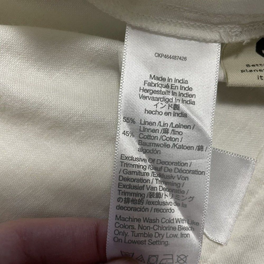 Madewell NWT New $118 Madewell Off-White Linen-Cotton Puff-Sleeve Mi Size M / US 6-8 / IT 42-44 - 9 Thumbnail