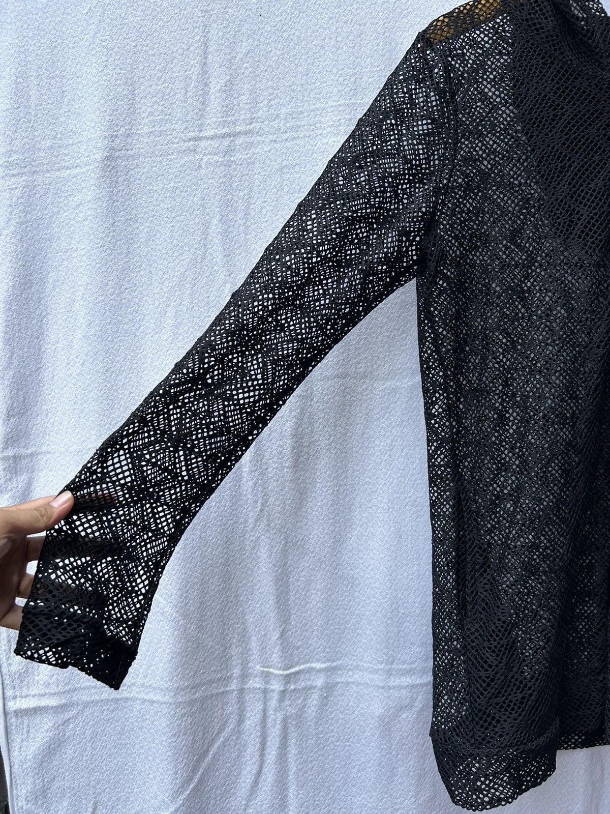 Japanese Brand Japanese open fishnet zip hoodie Ifsix lgb style Size US L / EU 52-54 / 3 - 6 Thumbnail