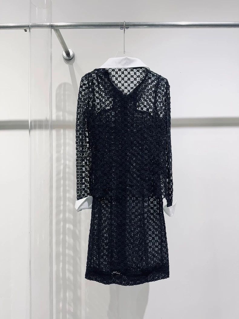 Chanel Chanel Lace little black skirt dress 2503-Nextarrow Size XS / US 0-2 / IT 36-38 - 4 Thumbnail