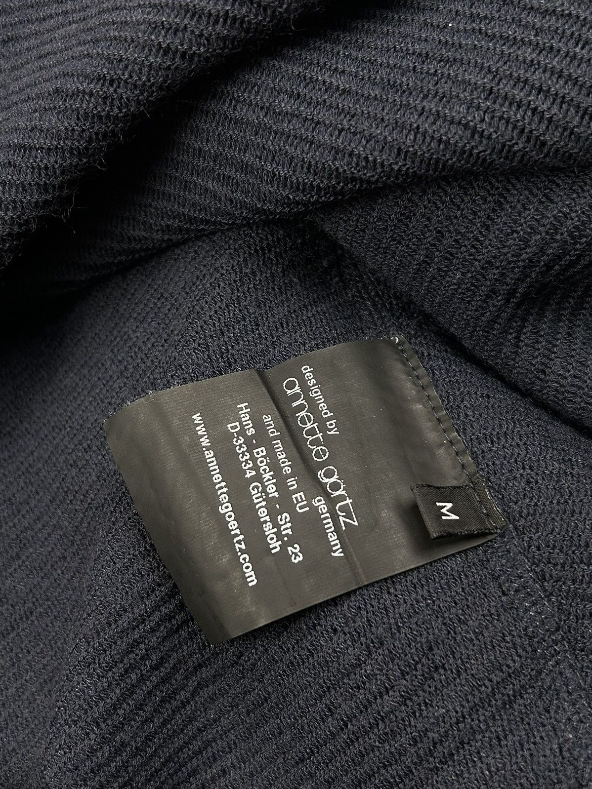 Annette Gortz × Designer Annette Gortz Black Knit full zip Sweater pullover Size M / US 6-8 / IT 42-44 - 10 Thumbnail