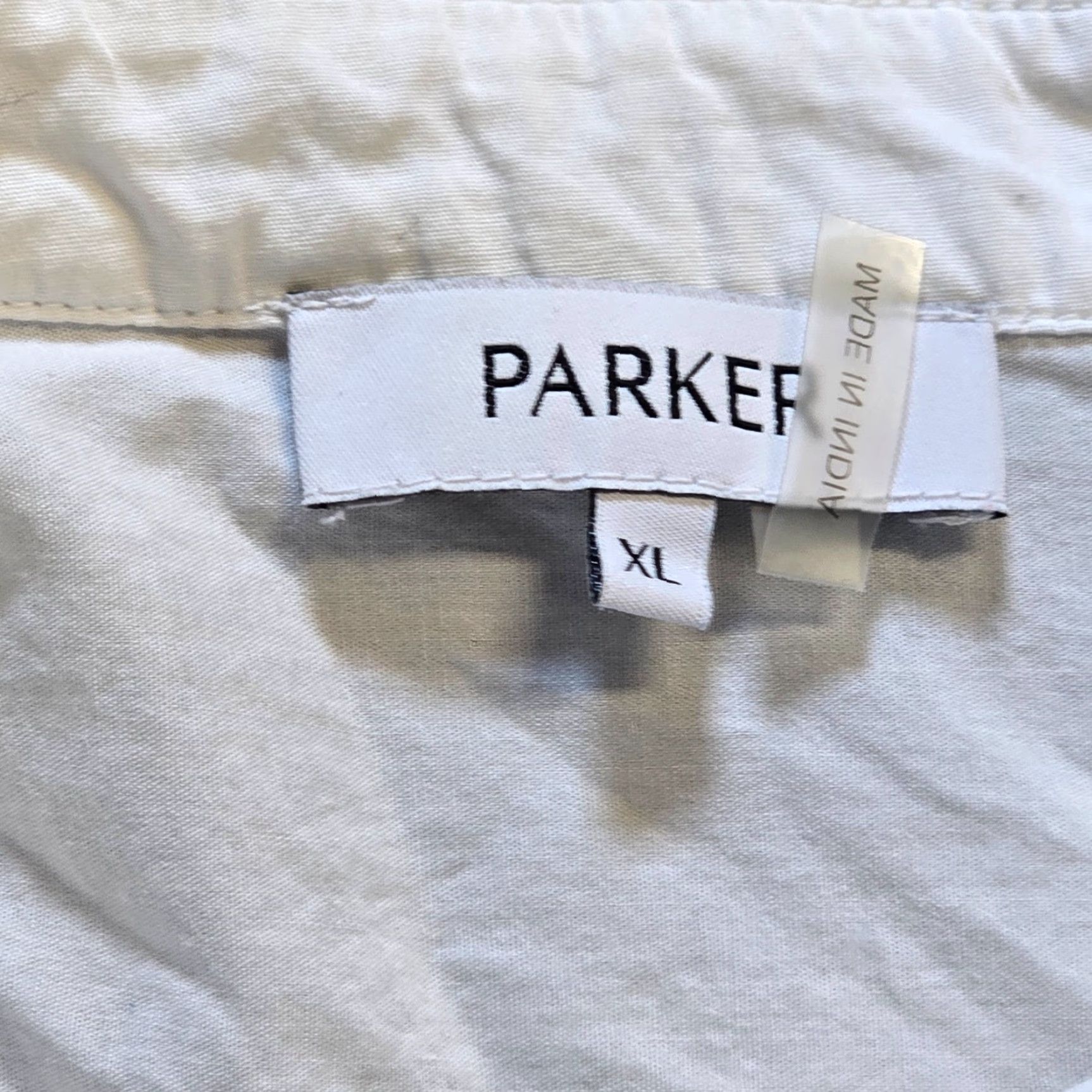 Parker Parker Top Womens XL White Button-Up Boxy Relaxed Capsule Career Minimalist Shirt Size XL / US 12-14 / IT 48-50 - 3 Thumbnail