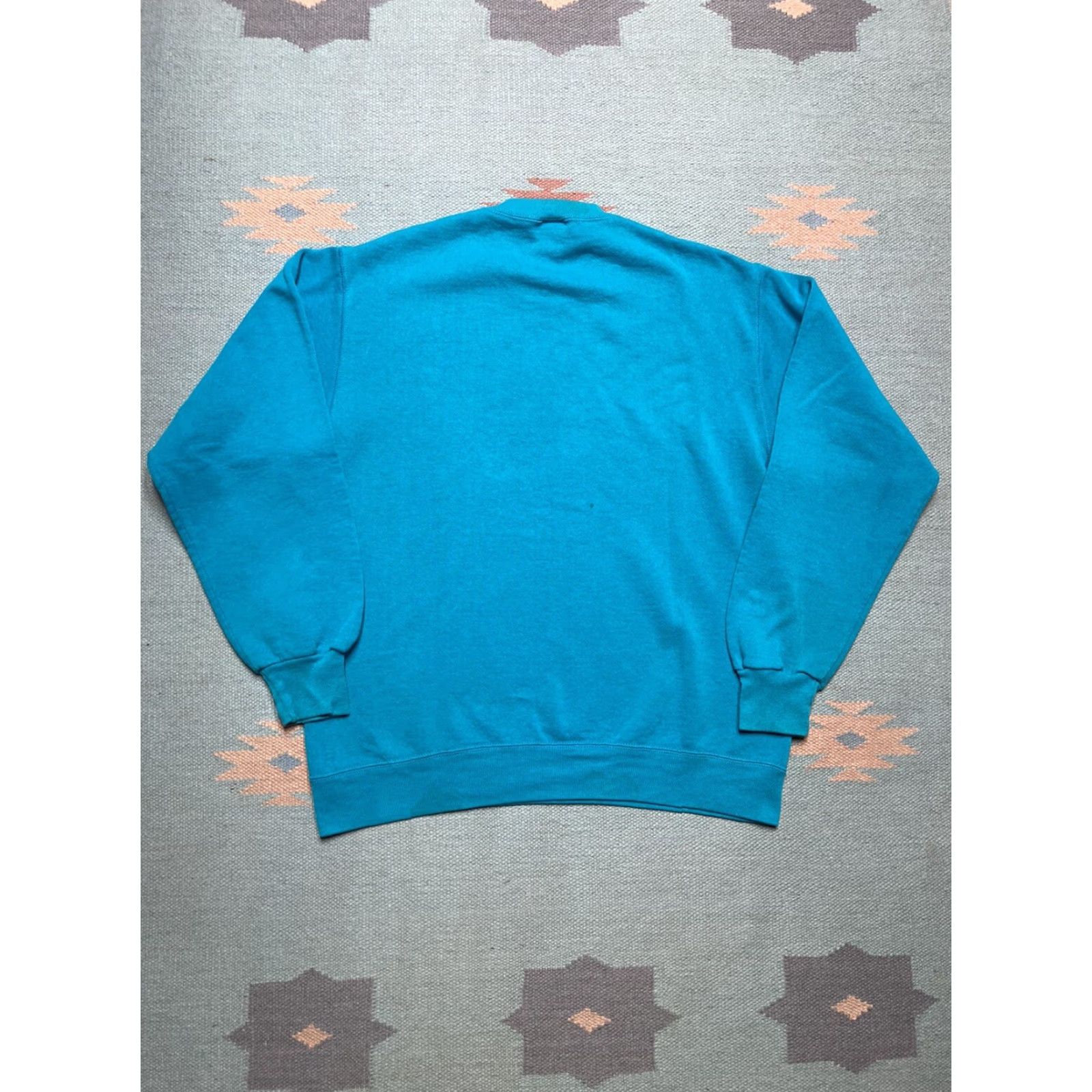 Jerzees VINTAGE 80s 90s Jerzees crewneck sweatshirt teal blue Made in USA men’s XL blue 90s pullover shirt Size US XL / EU 56 / 4 - 6 Thumbnail