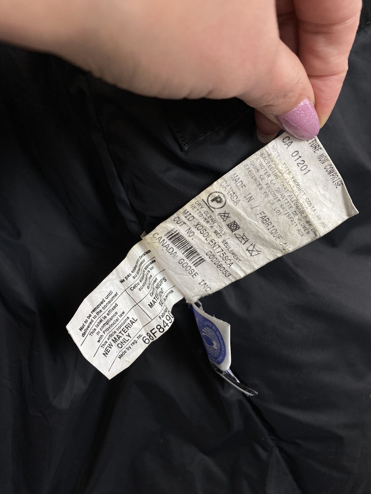 Canada Goose Canada Goose White Duck Down Long Sleeve Coat Jacket Black Size US XXS / EU 40 - 15 Thumbnail