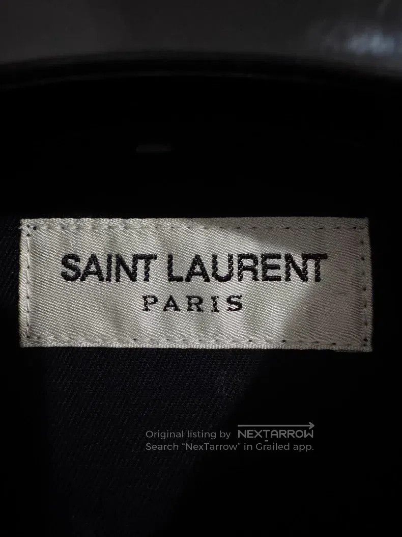 Saint Laurent Paris Saint Laurent Paris Black and White Cat-Eye Button Polka D Size US XL / EU 56 / 4 - 4 Thumbnail