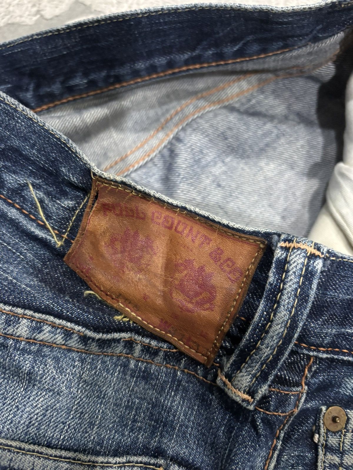 Full Count & Co. × Japanese Brand × Samurai Jeans Fullcount Selvedge Jeans Made In Japan 🇯🇵 SELVAGE 🎌 Size US 30 / EU 46 - 11 Thumbnail