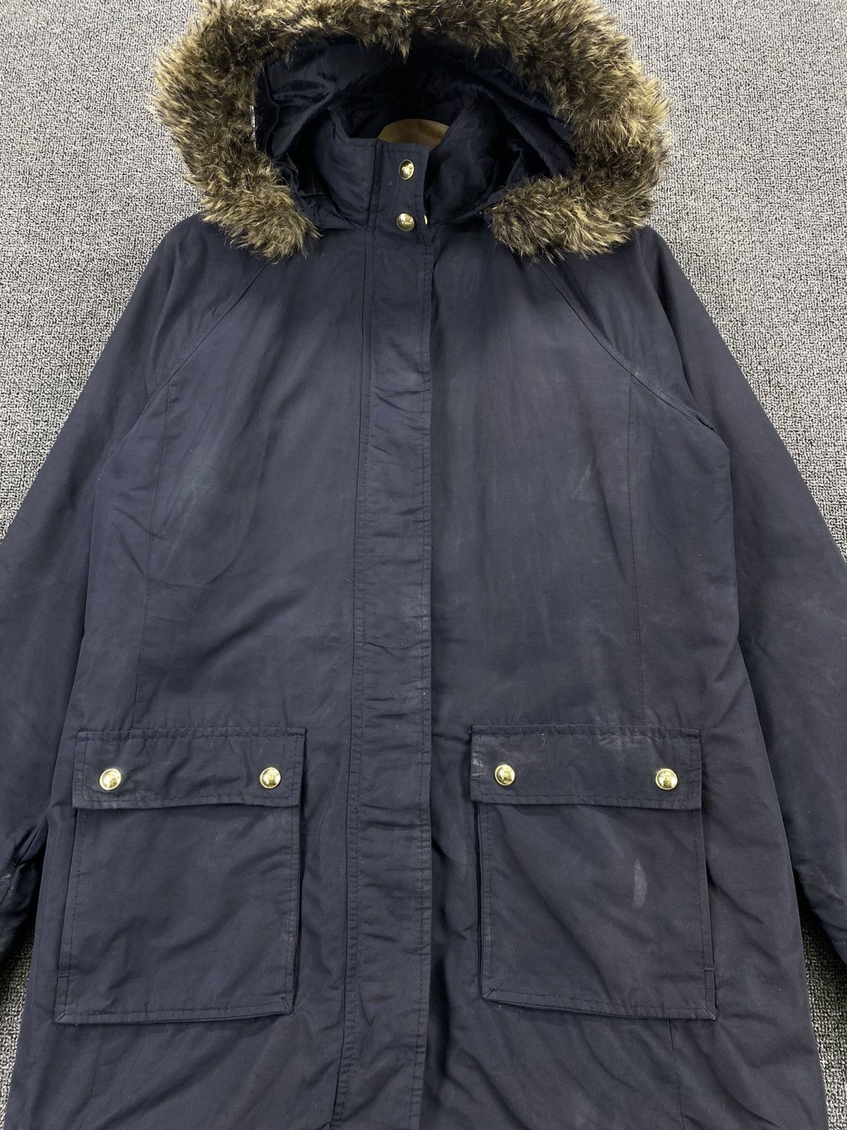 Tommy Hilfiger Vintage Tommy Hilfiger Fur Hoodie Long Jacket Size M / US 6-8 / IT 42-44 - 5 Thumbnail