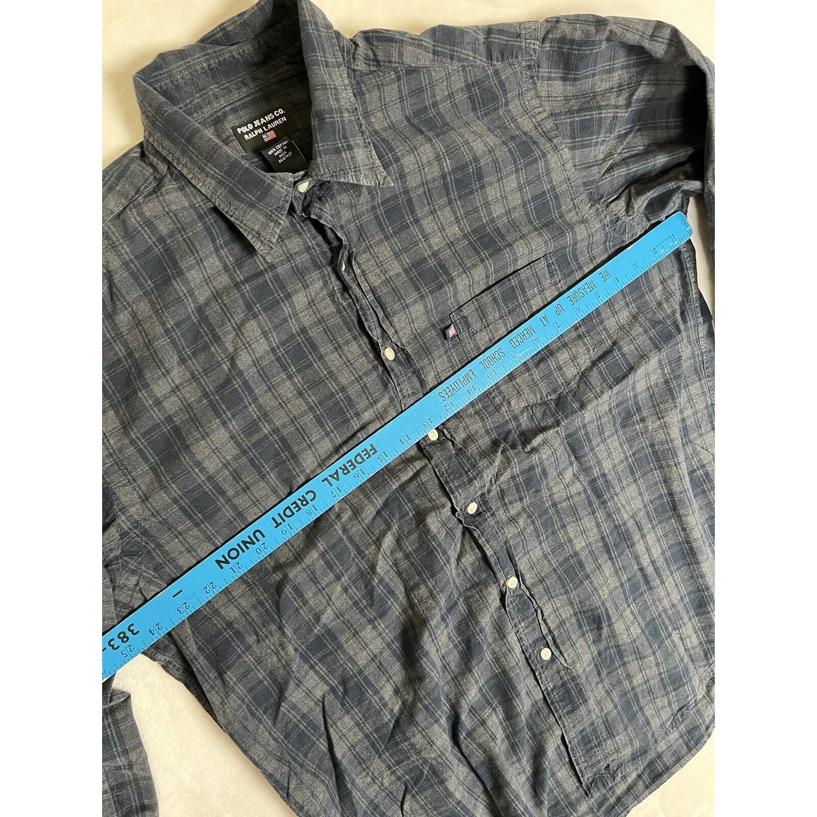 Polo Ralph Lauren Vintage Polo Jeans Co Ralph Lauren Button Up Long Sleeve Shi Size US L / EU 52-54 / 3 - 5 Thumbnail