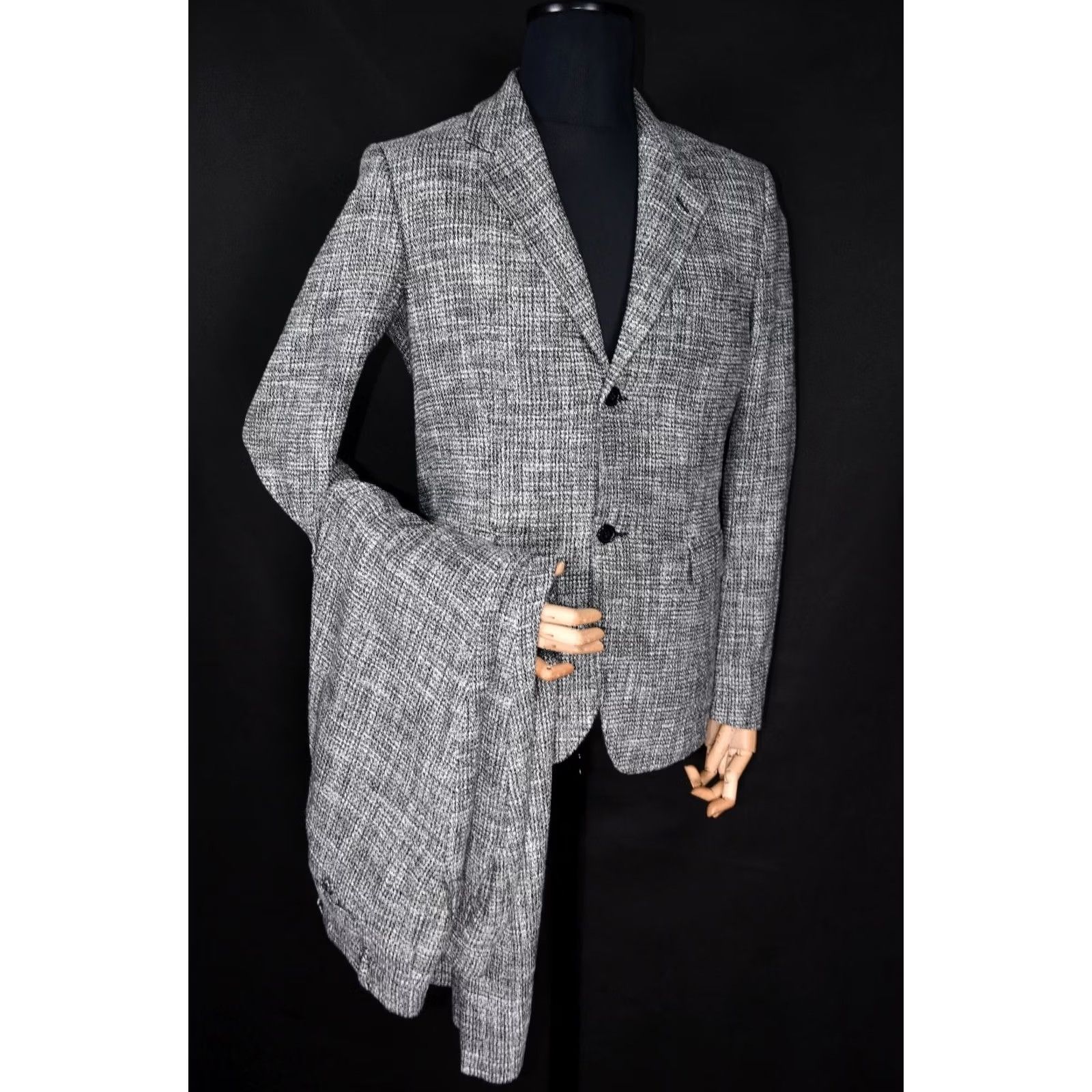 Our Legacy OUR LEGACY BASKETWEAVE FLAME SHIRT 46 GRAY, VINTAGE? Size 46R - 3 Thumbnail