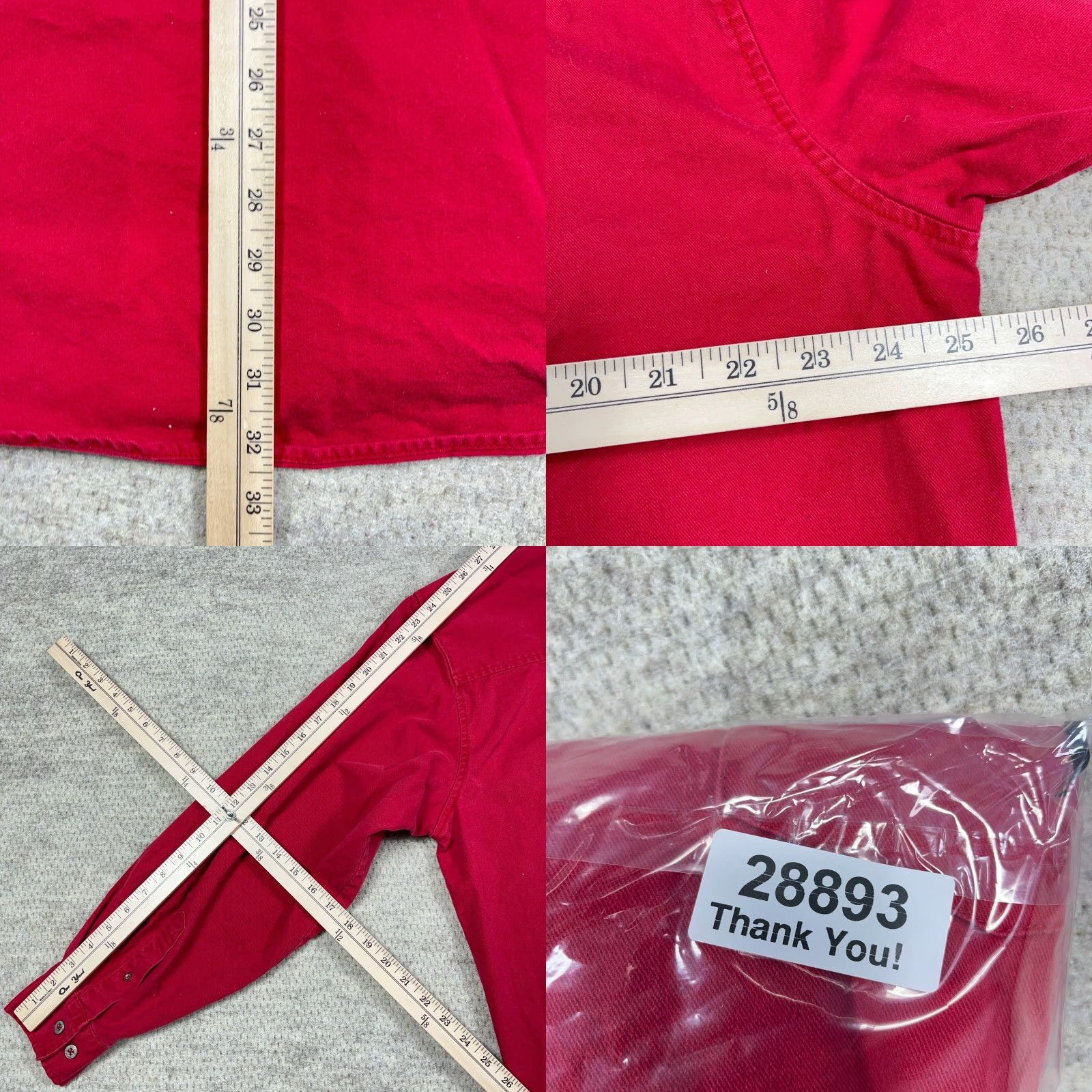 VINTAGE Levi's Denim Shirt Men L Red Button Up Western 90s Cowboy Shirt Mens Red Levi's Denim Long Sleeve Button-Up Casual Western 90s