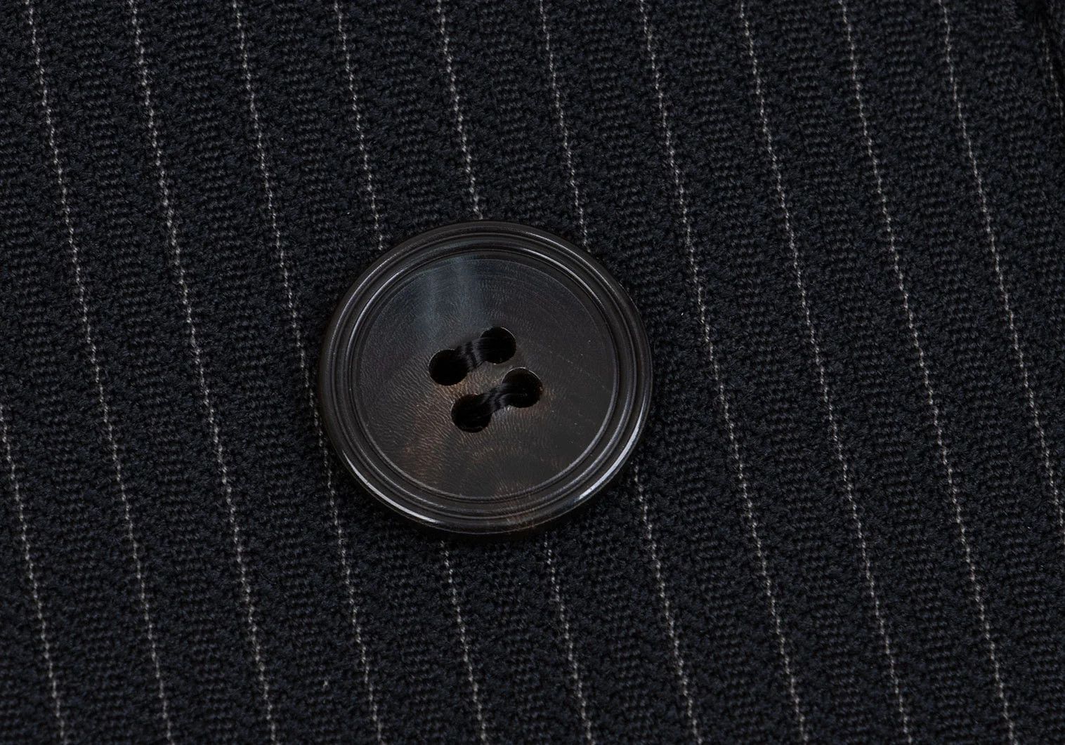 Jean Paul Gaultier Wool Stripe Double Breasted Jacket in Dark Navy 44M Size US S / EU 44-46 / 1 - 9 Thumbnail