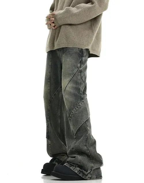 Jean Flared Baggy Denim Jeans Size US 29 - 1 Thumbnail
