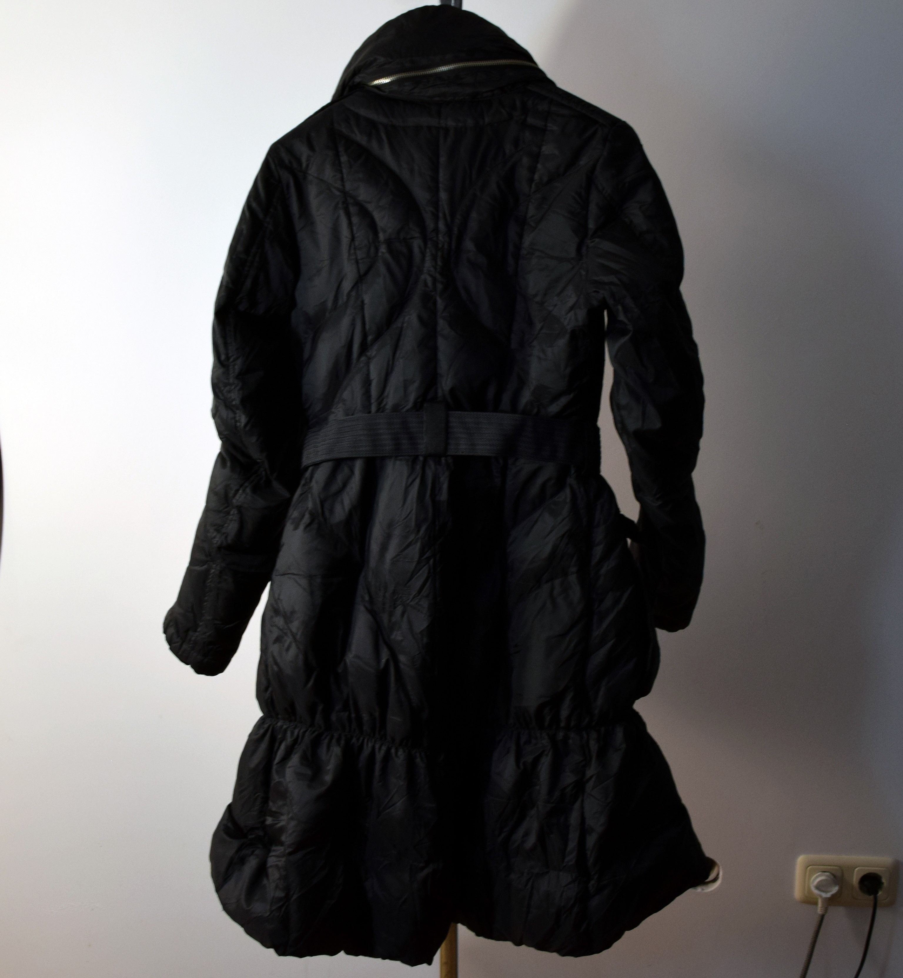 Marithe + Francois Girbaud × Vintage Marithe Francois Girbaud Black Hooded Long Coat Jacket Size S / US 4 / IT 40 - 3 Thumbnail