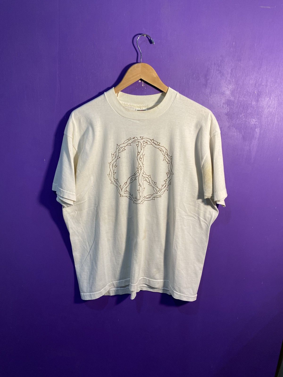 Vintage 90s No Jesus no peace t-shirt