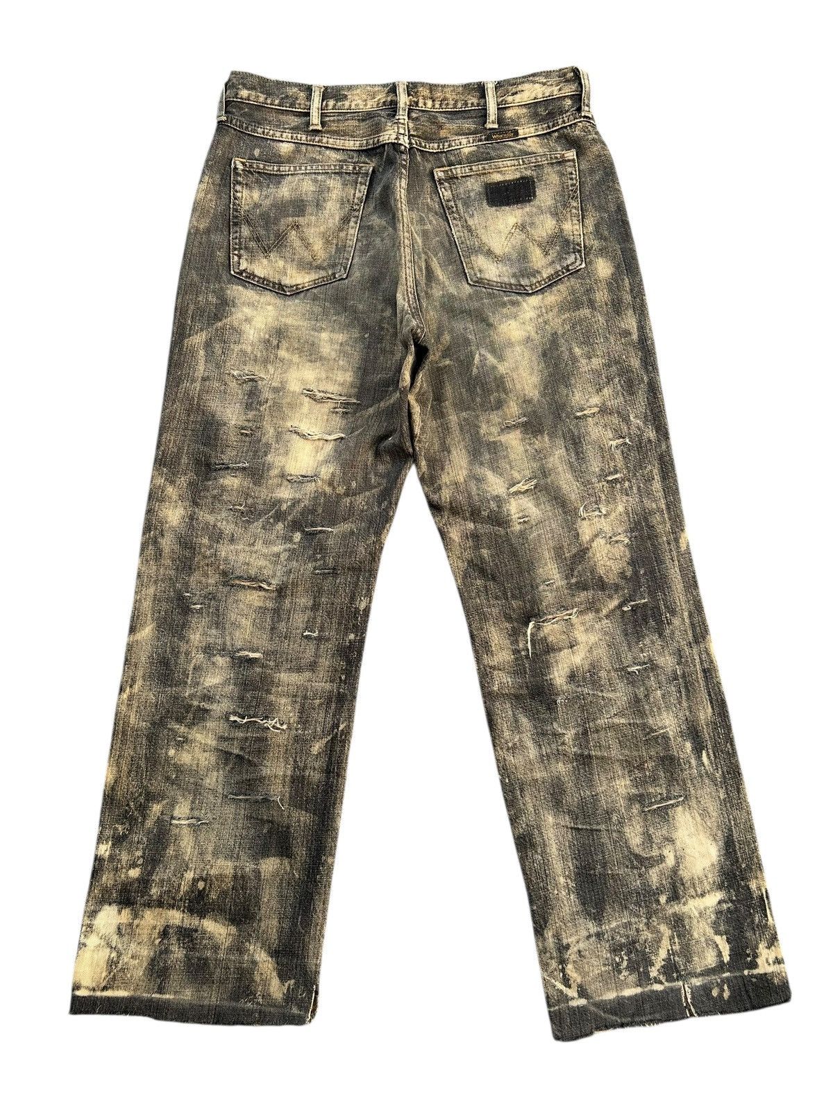 Kapital Thrashed Vintage Wrangler Rusty Denim Jeans Size US 32 / EU 48 - 2 Thumbnail