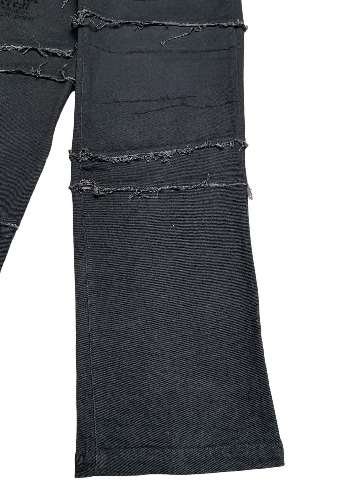 If Six Was Nine Rare Design Vintage Brand Slash Number Bondage Pants 2000s Size US 30 / EU 46 - 7 Thumbnail