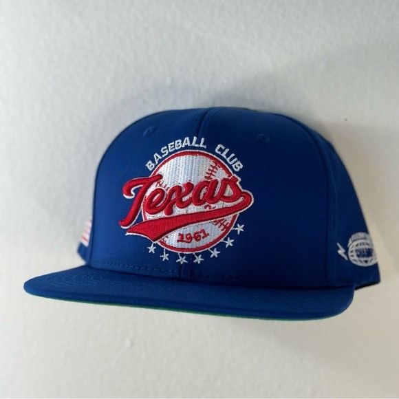 Designer × MLB NEW TEXAS BASE BALL CLUB RANGERS FLAT BILL SNAPBACK Size ONE SIZE - 4 Thumbnail