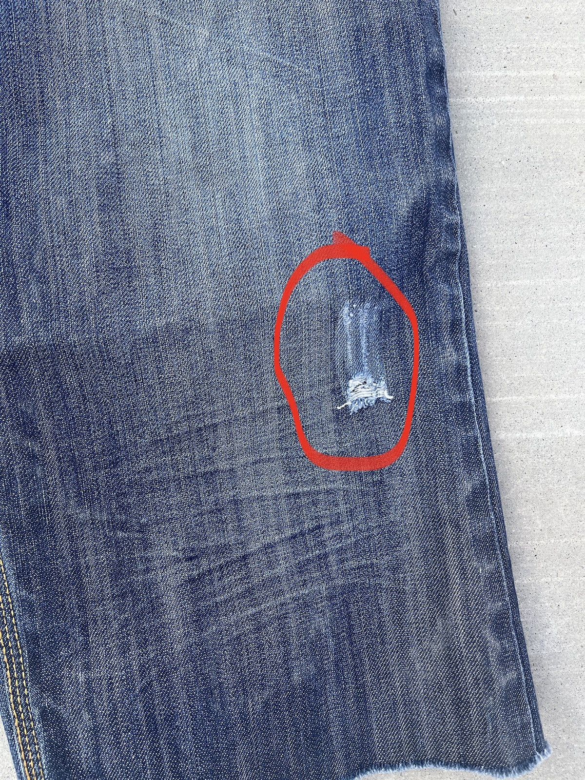 Black Label Blac Label Y2K Cropped Dark Wash Embroidered Denim Jeans Size US 44 / EU 60 - 13 Thumbnail